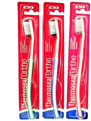 Thermoseal Ortho Professionally designed Soft Bristled Brush Blue, Green, Pink Thermoseal Ortho Professionally designed Soft Bristled Brush Blue, Green, Pink