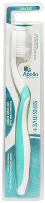 Apollo Pharmacy Sensitive Toothbrush 2s White, Green Apollo Pharmacy Sensitive Toothbrush 2s White, Green