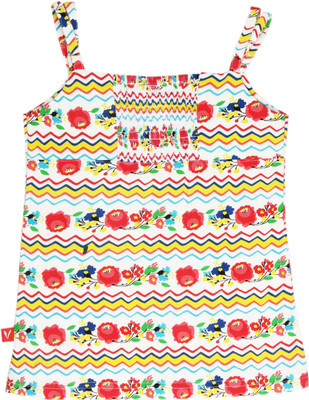 Vitamins Casual Sleeveless Printed Girl's Top Vitamins Casual Sleeveless Printed Girl's Top