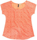 Superyoung Casual Short Sleeve Solid Girl's Top Superyoung Casual Short Sleeve Solid Girl's Top