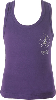 Eight 26 Casual Sleeveless Solid Baby Girl's Top Eight 26 Casual Sleeveless Solid Baby Girl's Top