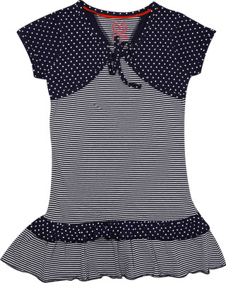 SuperYoung Casual Short Sleeve Polka Print Girl's Top SuperYoung Casual Short Sleeve Polka Print Girl's Top