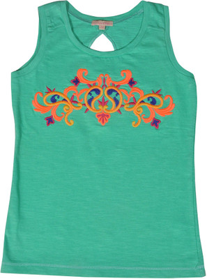 15% OFF on Leo n Babes Party Sleeveless Printed Girl's Top