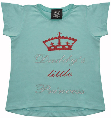 50% OFF on H&k Casual Short Sleeve Solid Girl's Top