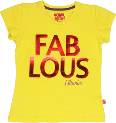 Vitamins Casual Short Sleeve Printed Girl's Top Vitamins Casual Short Sleeve Printed Girl's Top