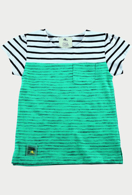 Cherry Crumble California Casual Short Sleeve Solid Baby Girl's Green Top