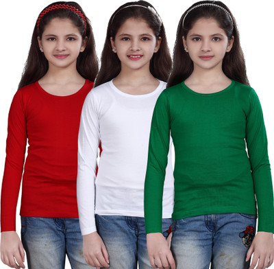 50% OFF on Sinimini Casual Full Sleeve Solid Girl's Top