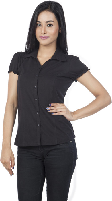 Identiti Casual Short Sleeve Solid Women's Top - TOPDQW5JPX6CHZCB