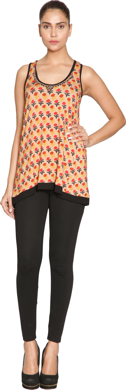 Buy Label Ritu Kumar Casual Sleeveless Printed Women's Top: Top