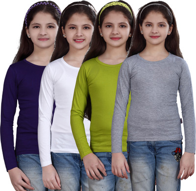 50% OFF on Sinimini Casual Full Sleeve Solid Girl's Top