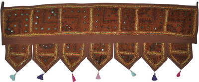 45% OFF on Lal Haveli Ethnic Handmade Mirror Embroidered Door Decoration Door Hanging Toran