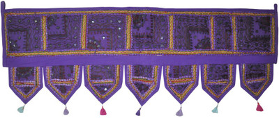 25% OFF on Lal Haveli Ethnic Handmade Mirror Embroidered Door Decoration Door Hanging Toran