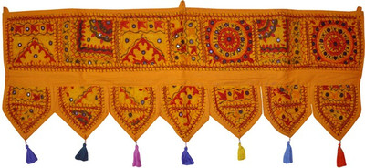 41% OFF on Lal Haveli Ethnic Handmade Patchwork With Embroidered Mirror Work Door Hanging Toran