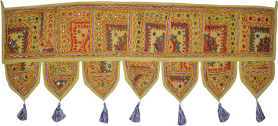 33% OFF on Lal Haveli Ethnic Handmade Mirror Embroidery Work Door Hanging Toran