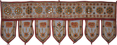25% OFF on Lal Haveli Ethnic Elephant Design Embroidery Mirror Work Handmade Toran Toran 25% OFF on Lal Haveli Ethnic Elephant Design Embroidery Mirror Work Handmade Toran Toran