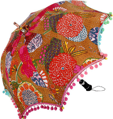 56% OFF on Rajrang Fruit Print Kantha Umbrella