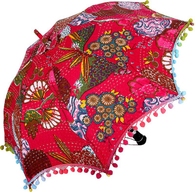 56% OFF on Rajrang Fruit Print Kantha Umbrella