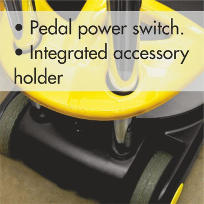 Inventa Whisper Dry Vacuum Cleaner (Yellow Grey) 