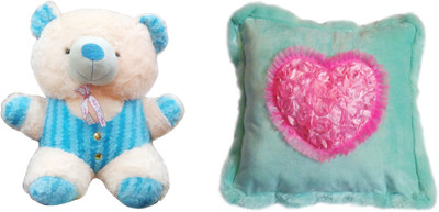 40% OFF on MFT King teddy T0026-2 and Square Cushion P0049 Valentine Gift Set