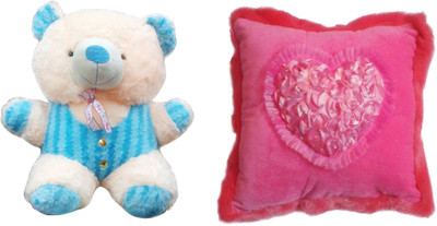 40% OFF on MFT King teddy T0026-2 and Square Cushion P0052 Valentine Gift Set