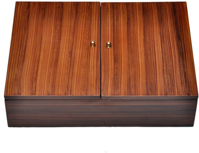 56% OFF on Cosmosgalaxy Gift Two door Makeup and Jewellery Vanity Box Brown