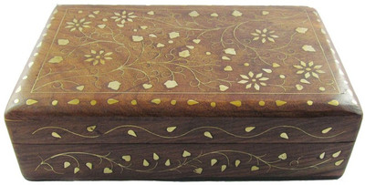 29% OFF on Pindia Beautiful Wooden Big With Brass Inlay Work Jewellery Vanity Case Brown, Gold 29% OFF on Pindia Beautiful Wooden Big With Brass Inlay Work Jewellery Vanity Case Brown, Gold