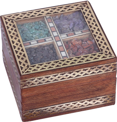 35% OFF on Haveli Arts Precious Gem Stones Wooden Box Jewellery Vanity Case Multicolor 35% OFF on Haveli Arts Precious Gem Stones Wooden Box Jewellery Vanity Case Multicolor