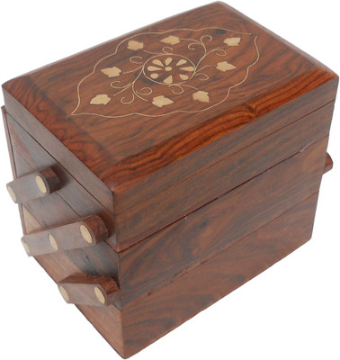 49% OFF on Pindia Beautiful Wooden Work Design Jewellery Vanity Case Brown, Brass 49% OFF on Pindia Beautiful Wooden Work Design Jewellery Vanity Case Brown, Brass