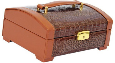 Knott Makeup Jewellery Vanity Case Brown Knott Makeup Jewellery Vanity Case Brown