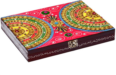 9% OFF on Aapno Rajasthan Wood And Clay Handcrafted Multipurpose Box Jewellery Vanity Case Multicolor 9% OFF on Aapno Rajasthan Wood And Clay Handcrafted Multipurpose Box Jewellery Vanity Case Multicolor