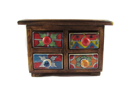 33% OFF on Pindia Fancy & Beautiful 4 Drawer Box with Frame Good For Home Kitchen Decor Makeup and Jewellery Vanity Case Multicolor 33% OFF on Pindia Fancy & Beautiful 4 Drawer Box with Frame Good For Home Kitchen Decor Makeup and Jewellery Vanity Case Multicolor