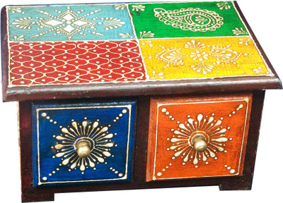54% OFF on RajLaxmi Unique Wooden Makeup Vanity Drawer Box Multicolor 54% OFF on RajLaxmi Unique Wooden Makeup Vanity Drawer Box Multicolor