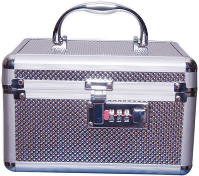 53% OFF on Pride Princess To Store Cosmetic Items Vanity Box Silver