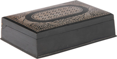 19% OFF on Adaa Bidri Rectangular - Mughlai Design Pure Silver Wire Work Multipurpose Vanity Box Black 19% OFF on Adaa Bidri Rectangular - Mughlai Design Pure Silver Wire Work Multipurpose Vanity Box Black
