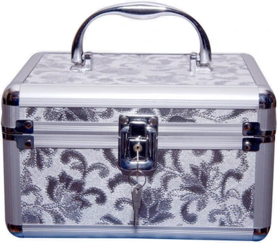 50% OFF on Pride Flower To Store Cosmetic And Jewellery Vanity Case Silver