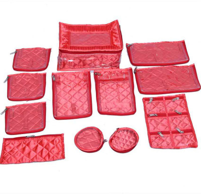 38% OFF on Kuber Industries Locker Jewellery Vanity Pouch Pink