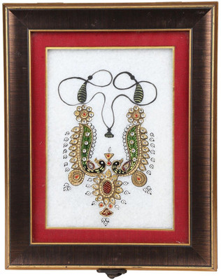 34% OFF on Aaina Home Decor Traditional Series-BM-101 Storage Vanity Box Multicolor