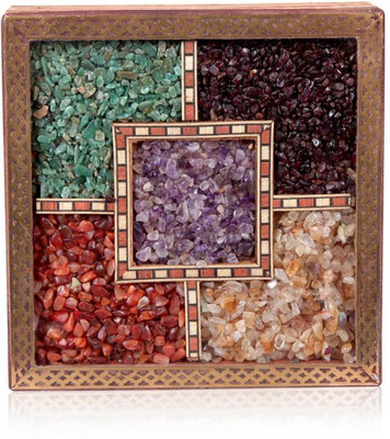 30% OFF on Rajwada Arts Gemstone Multi Purpose Box With Brass Beading Jewellery Vanity Case Multicolor 30% OFF on Rajwada Arts Gemstone Multi Purpose Box With Brass Beading Jewellery Vanity Case Multicolor