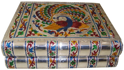 6% OFF on KE KEWM-351C Jewellery Vanity Box Silver, Red