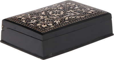 19% OFF on Adaa Bidri Rectangular - Flower Design Pure Silver Wire Work Multipurpose Vanity Box Black 19% OFF on Adaa Bidri Rectangular - Flower Design Pure Silver Wire Work Multipurpose Vanity Box Black