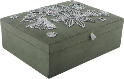 10% OFF on Fair Crafts Bead Work Makeup and Jewellery Vanity Box Green 10% OFF on Fair Crafts Bead Work Makeup and Jewellery Vanity Box Green