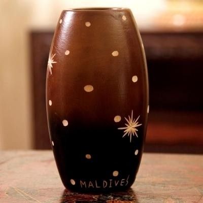 22% OFF on Tokenz Sun and Moon Flower Wooden Vase