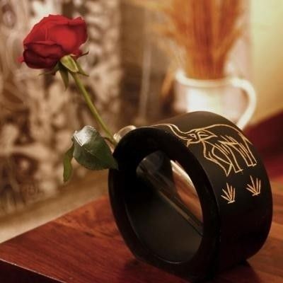 21% OFF on Tokenz Elephant Bud Flower Wooden Vase