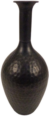 15% OFF on Golmall Shop Iron Hammred Flower Glass Vase