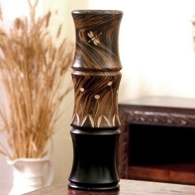 14% OFF on Tokenz Triple Black Beauty Flower Wooden Vase 14% OFF on Tokenz Triple Black Beauty Flower Wooden Vase
