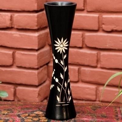 14% OFF on Tokenz Attractive Flowery Flower Wooden Vase