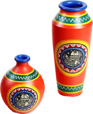43% OFF on Aapno Rajasthan Hand Painted Set Terracotta Vase 43% OFF on Aapno Rajasthan Hand Painted Set Terracotta Vase