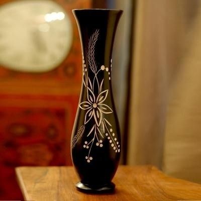 14% OFF on Tokenz Flowery Print Flower Wooden Vase