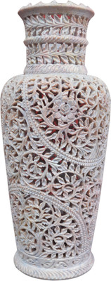 56% OFF on Artist Haat Hand Carved Leaves Design Natural Soapstone Flower Vase Stoneware Vase 56% OFF on Artist Haat Hand Carved Leaves Design Natural Soapstone Flower Vase Stoneware Vase