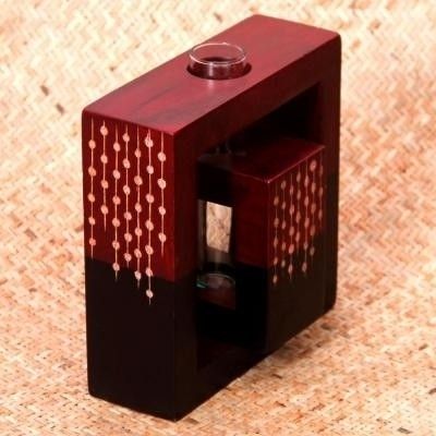 11% OFF on Tokenz Contrasting Two In One Bud Wooden Vase